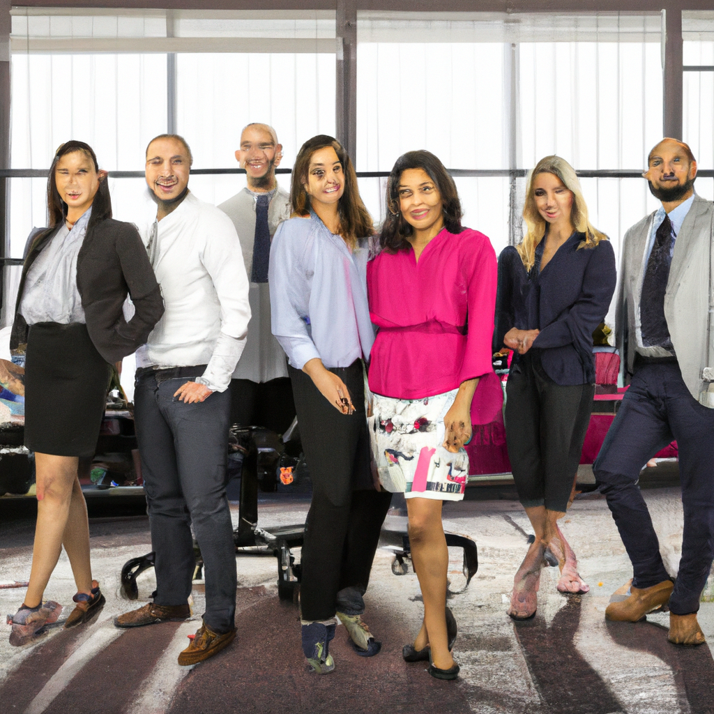 Equipo corporativo - foto generada